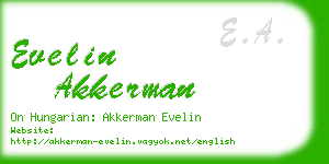 evelin akkerman business card